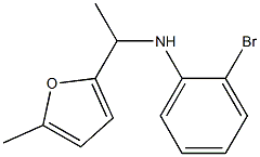 2-bromo-N-[1-(5-methylfuran-2-yl)ethyl]aniline Struktur