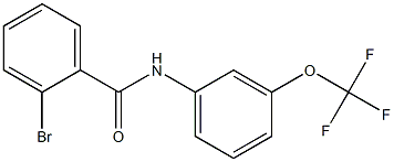 2-bromo-N-[3-(trifluoromethoxy)phenyl]benzamide Struktur