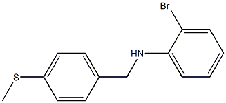 2-bromo-N-{[4-(methylsulfanyl)phenyl]methyl}aniline Struktur