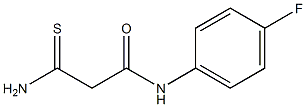 2-carbamothioyl-N-(4-fluorophenyl)acetamide Struktur