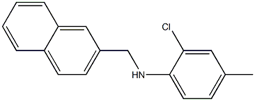 2-chloro-4-methyl-N-(naphthalen-2-ylmethyl)aniline Struktur