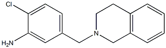 2-chloro-5-(1,2,3,4-tetrahydroisoquinolin-2-ylmethyl)aniline Struktur