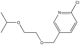 2-chloro-5-{[2-(propan-2-yloxy)ethoxy]methyl}pyridine Struktur