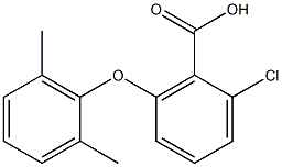 2-chloro-6-(2,6-dimethylphenoxy)benzoic acid Struktur