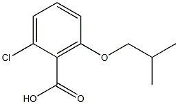 2-chloro-6-(2-methylpropoxy)benzoic acid Struktur