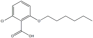 2-chloro-6-(hexyloxy)benzoic acid Struktur