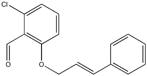 2-chloro-6-[(3-phenylprop-2-en-1-yl)oxy]benzaldehyde Struktur