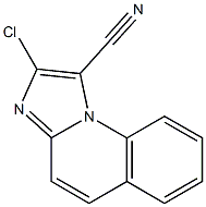 2-chloroimidazo[1,2-a]quinoline-1-carbonitrile Struktur