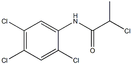 2-Chloro-N-(2,4,5-trichloro-phenyl)-propionamide Struktur