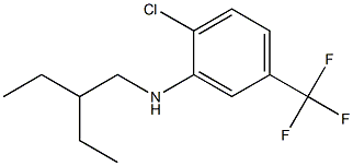 2-chloro-N-(2-ethylbutyl)-5-(trifluoromethyl)aniline Struktur