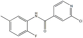 2-chloro-N-(2-fluoro-5-methylphenyl)pyridine-4-carboxamide Struktur