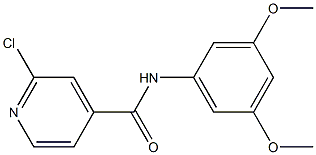 2-chloro-N-(3,5-dimethoxyphenyl)pyridine-4-carboxamide Struktur