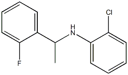 2-chloro-N-[1-(2-fluorophenyl)ethyl]aniline Struktur