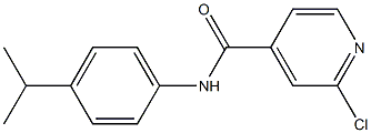 2-chloro-N-[4-(propan-2-yl)phenyl]pyridine-4-carboxamide Struktur