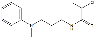 2-chloro-N-{3-[methyl(phenyl)amino]propyl}propanamide Struktur