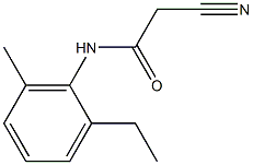 2-cyano-N-(2-ethyl-6-methylphenyl)acetamide Struktur