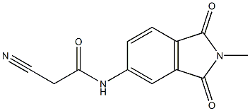 2-cyano-N-(2-methyl-1,3-dioxo-2,3-dihydro-1H-isoindol-5-yl)acetamide Struktur