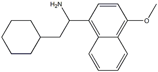 2-cyclohexyl-1-(4-methoxynaphthalen-1-yl)ethan-1-amine Struktur