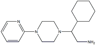 2-cyclohexyl-2-[4-(pyridin-2-yl)piperazin-1-yl]ethan-1-amine Struktur