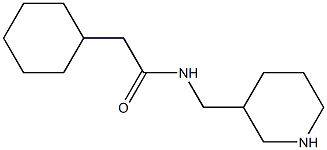 2-cyclohexyl-N-(piperidin-3-ylmethyl)acetamide Struktur