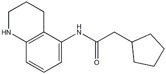 2-cyclopentyl-N-(1,2,3,4-tetrahydroquinolin-5-yl)acetamide Struktur