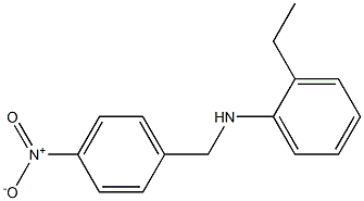 2-ethyl-N-[(4-nitrophenyl)methyl]aniline Struktur