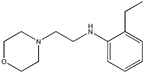 2-ethyl-N-[2-(morpholin-4-yl)ethyl]aniline Struktur