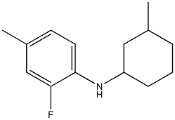 2-fluoro-4-methyl-N-(3-methylcyclohexyl)aniline Struktur