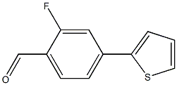 2-fluoro-4-thien-2-ylbenzaldehyde Struktur