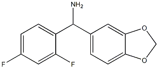 2H-1,3-benzodioxol-5-yl(2,4-difluorophenyl)methanamine Struktur