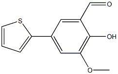 2-hydroxy-3-methoxy-5-thien-2-ylbenzaldehyde Struktur