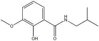 2-hydroxy-3-methoxy-N-(2-methylpropyl)benzamide Struktur