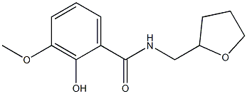 2-hydroxy-3-methoxy-N-(oxolan-2-ylmethyl)benzamide Struktur