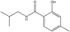 2-hydroxy-4-methyl-N-(2-methylpropyl)benzamide Struktur