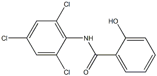 2-hydroxy-N-(2,4,6-trichlorophenyl)benzamide Struktur