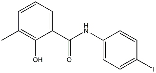 2-hydroxy-N-(4-iodophenyl)-3-methylbenzamide Struktur