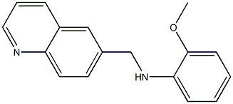 2-methoxy-N-(quinolin-6-ylmethyl)aniline Struktur