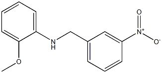 2-methoxy-N-[(3-nitrophenyl)methyl]aniline Struktur