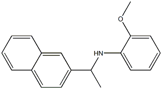 2-methoxy-N-[1-(naphthalen-2-yl)ethyl]aniline Struktur