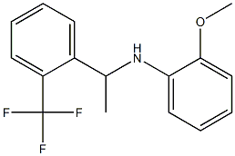 2-methoxy-N-{1-[2-(trifluoromethyl)phenyl]ethyl}aniline Struktur