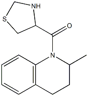 2-methyl-1-(1,3-thiazolidin-4-ylcarbonyl)-1,2,3,4-tetrahydroquinoline Struktur