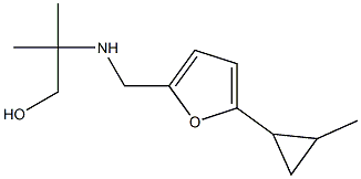 2-methyl-2-({[5-(2-methylcyclopropyl)furan-2-yl]methyl}amino)propan-1-ol Structure