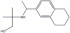 2-methyl-2-{[1-(5,6,7,8-tetrahydronaphthalen-2-yl)ethyl]amino}propan-1-ol Struktur