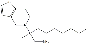 2-methyl-2-{4H,5H,6H,7H-thieno[3,2-c]pyridin-5-yl}nonan-1-amine Struktur