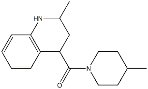 2-methyl-4-[(4-methylpiperidin-1-yl)carbonyl]-1,2,3,4-tetrahydroquinoline Struktur