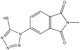 2-methyl-5-(5-sulfanyl-1H-1,2,3,4-tetrazol-1-yl)-2,3-dihydro-1H-isoindole-1,3-dione Struktur