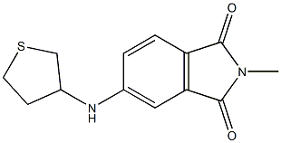 2-methyl-5-(thiolan-3-ylamino)-2,3-dihydro-1H-isoindole-1,3-dione Struktur