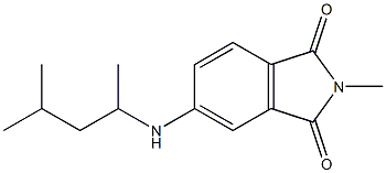 2-methyl-5-[(4-methylpentan-2-yl)amino]-2,3-dihydro-1H-isoindole-1,3-dione Structure