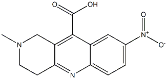 2-methyl-8-nitro-1,2,3,4-tetrahydrobenzo[b]-1,6-naphthyridine-10-carboxylic acid Struktur