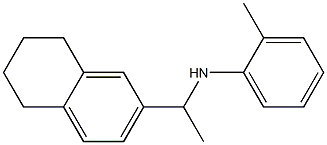 2-methyl-N-[1-(5,6,7,8-tetrahydronaphthalen-2-yl)ethyl]aniline Struktur